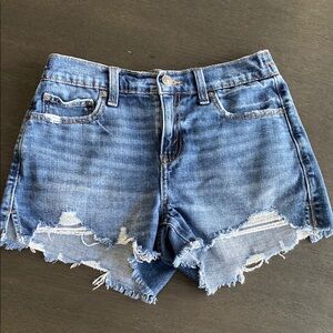 Aerie distressed denim shorts